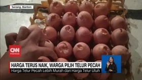 VIDEO: Harga Terus Naik, Warga Pilih Telur Pecah