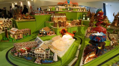 FOTO: Gingerbread City, Kota yang Terbuat dari Makanan