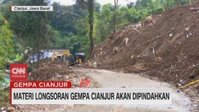 VIDEO: Materi Longsoran Gempa Cianjur Akan Dipindahkan