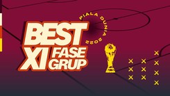INFOGRAFIS: Messi, Mbappe, dan Gakpo di Best 11 Fase Grup Piala Dunia