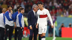 Dongkol Diganti, Ronaldo Teriak ke Arah Bangku Cadangan Portugal
