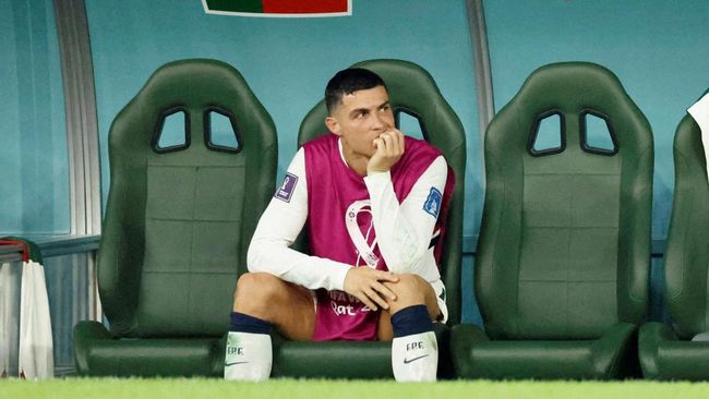 Cristiano Ronaldo kurang gereget di Piala Dunia 2022 hingga dicadangkan oleh pelatih.