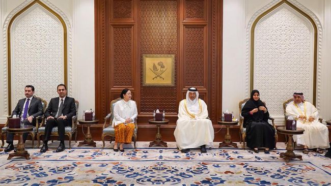 Ketua DPR RI Puan Maharani melakukan pertemuan bilateral dengan Ketua Majelis Syuro Qatar, Hassan bin Abdullah Al-Ghanim