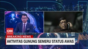 VIDEO: Aktivitas Gunung Semeru Status Awas