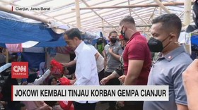 VIDEO: Jokowi Kembali Tinjau Korban Gempa Cianjur