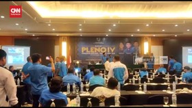 VIDEO: Gara-gara Bahas Dukung Capres, Rapat Pleno KNPI Ribut.
