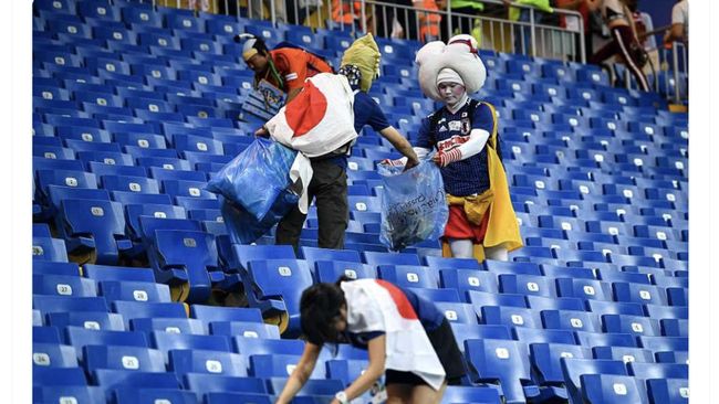 Aksi Fans Jepang Bersih Stadion di Piala Dunia 2026 Malah Dianggap Pencitraan