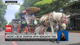 VIDEO: Ratusan Andong & Becak Disiapkan Untuk Transportasi Tamu