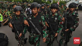 FOTO: Apel Gabungan 10.800 Personel Penjaga Pernikahan Kaesang