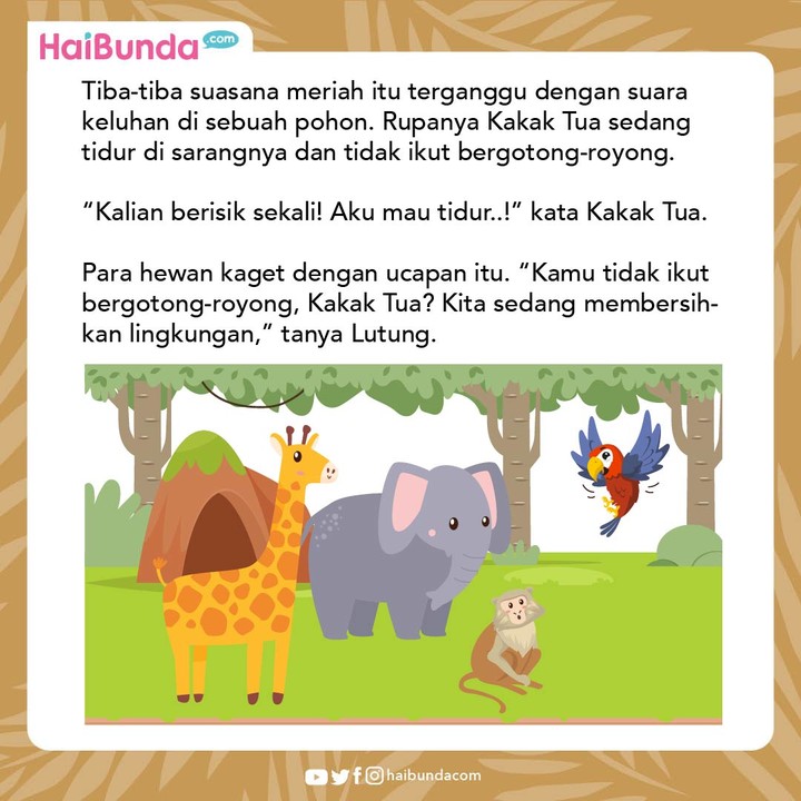 Cerita Fabel Akibat Kakak Tua Malas