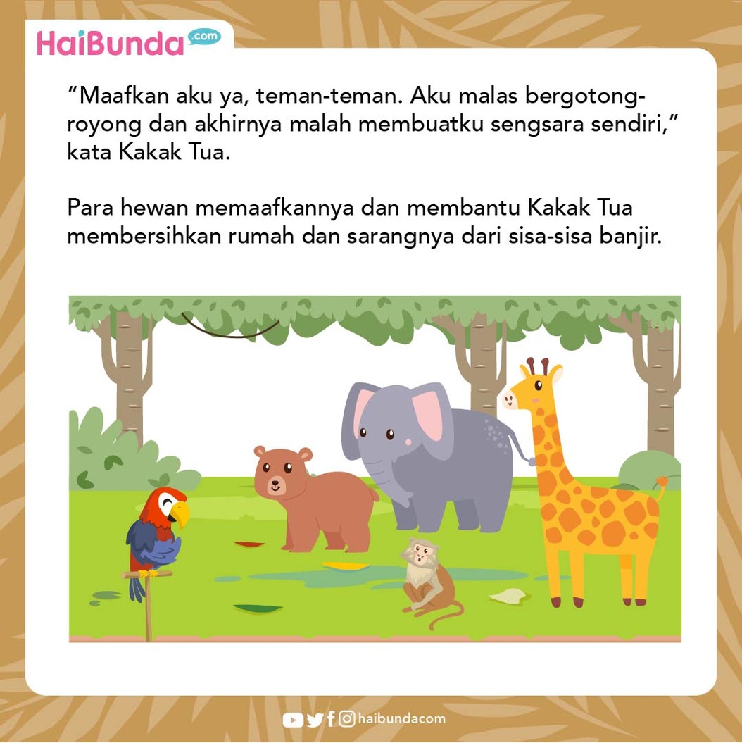 Cerita Fabel Akibat Kakak Tua Malas