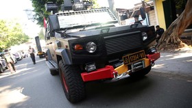 Rantis Wolf Brimob Ikut Amankan Lokasi Bom Bunuh Diri Bandung