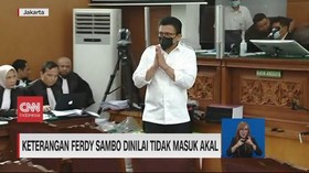VIDEO: Keterangan Ferdy Sambo Dinilai Tidak Masuk Akal