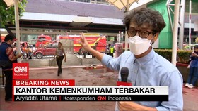 VIDEO: Kondisi Terkini Kebakaran Kantor Kemenkumham