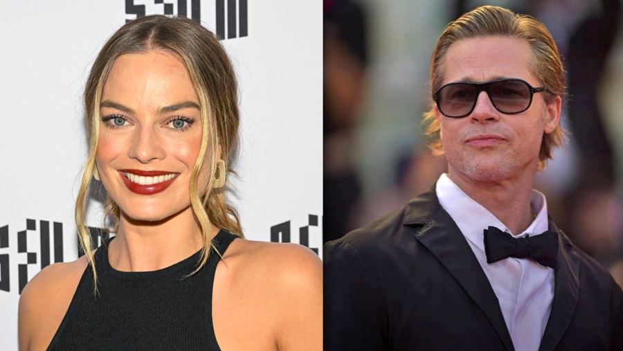 Margot Robbie dan Brad Pitt Margot Robbie dan Brad Pitt