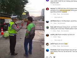 Pekerjaan Jalan di Tol JORR Pagi-pagi Bikin Macet, Polisi Tegur Kontraktor