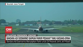 VIDEO: Bandara Adi Soemarmo Siapkan Parkir Pesawat Tamu Kaesang Erina