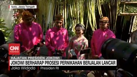 VIDEO: Jokowi Berharap Prosesi Pernikahan Berjalan Lancar