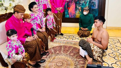 Sejumlah Menteri Hadiri Siraman Kaesang Pangarep di Rumah Jokowi