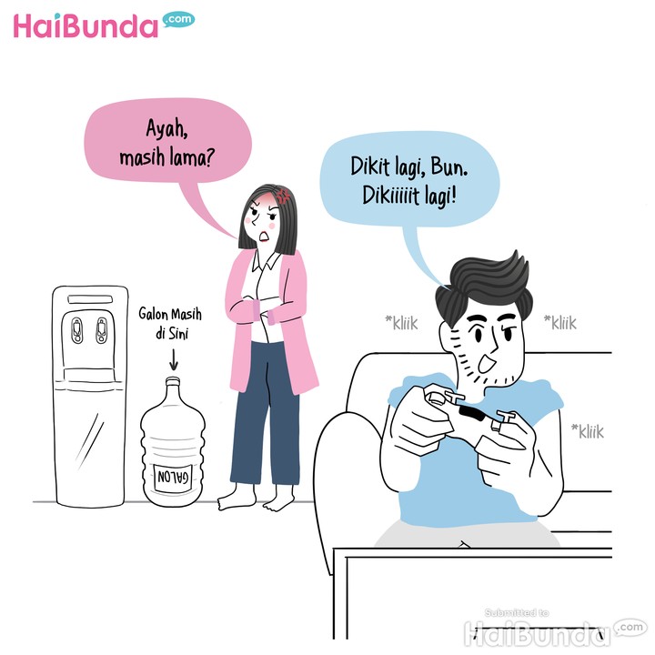 Komik Bunda: Ayah, Si Penunda Pekerjaan Rumah