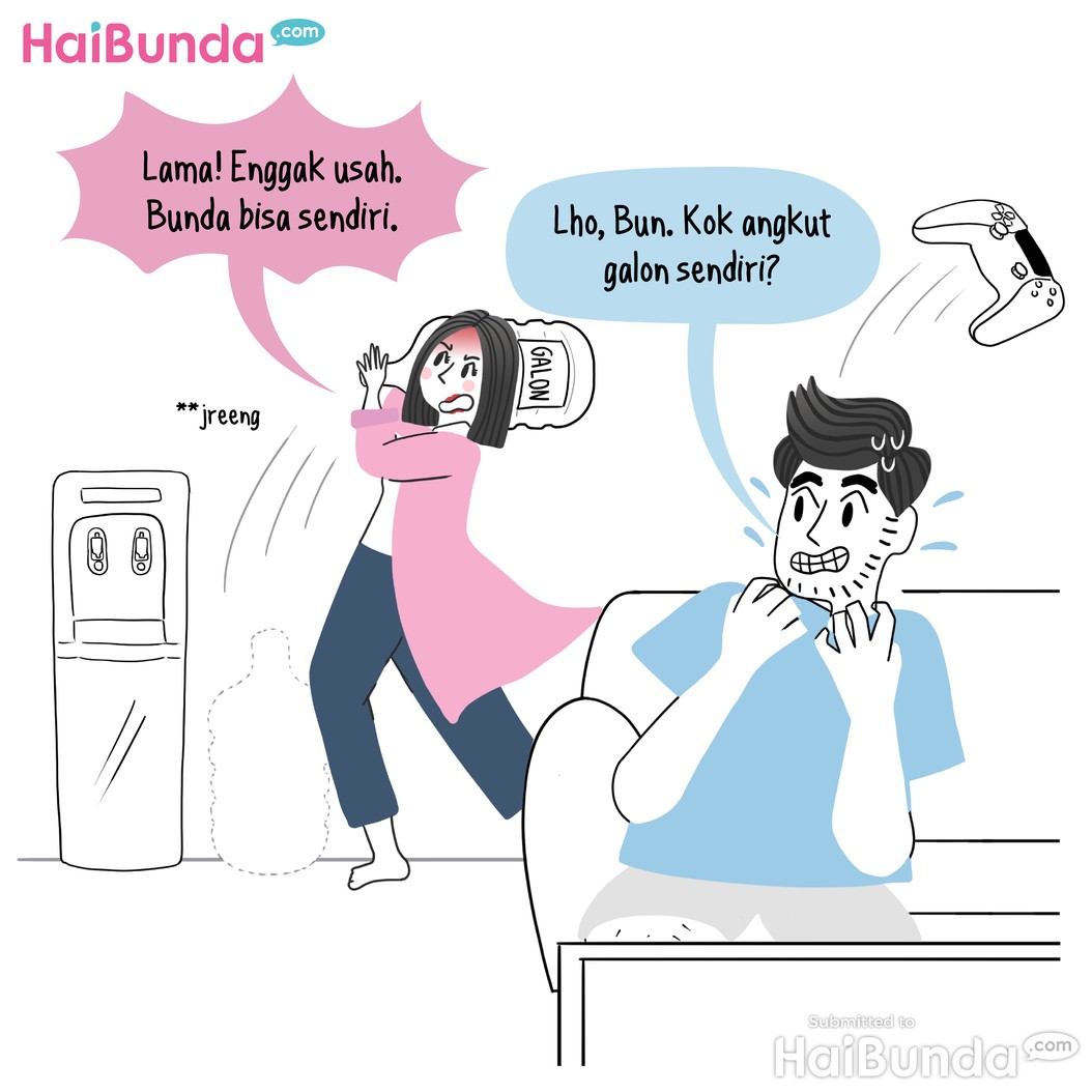 Komik Bunda: Ayah, Si Penunda Pekerjaan Rumah