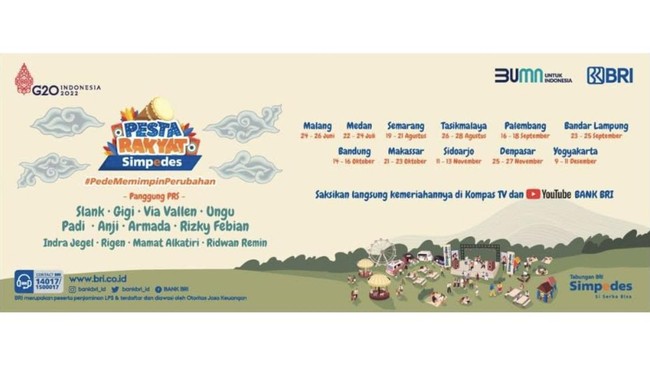 BRI dalam acara Pesta Rakyat Simpedes 2022 ini menggandeng seluruh UMKM binaan untuk hadir, dan tentunya memberikan pelayanan yang utuh bagi UMKM BRI.