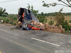 3 Truk Tabrakan di Jalur Pantura, Satu Orang Tewas