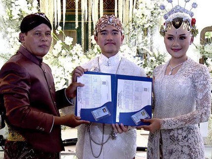 Kaesang-Erina Resmi Menikah, Langsung Dapat KTP dan KK Baru