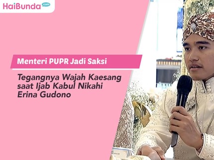 Menteri PUPR Jadi Saksi Tegangnya Wajah Kaesang saat Ijab Kabul Nikahi Erina Gudono