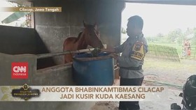 VIDEO: Anggota Bhabinkamtibmas Cilacap Jadi Kusir Kuda Kaesang