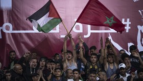 img-title Jalur Gaza Berpesta Usai Maroko ke Semifinal Piala Dunia 2022