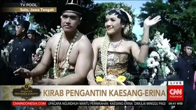 VIDEO: Kirab Kaesang-Erina dengan Kereta Kencana Dari Lodji Gandrung