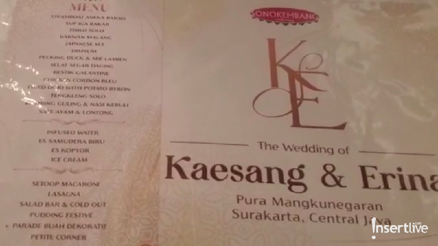 Menu makanan di resepsi pernikahan Kaesang dan Erina Menu makanan di resepsi pernikahan Kaesang dan Erina