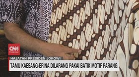 VIDEO: Tamu Kaesang-Erina Dilarang Pakai Batik Motif Parang