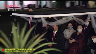 img-title Megawati & Puan Maharani Hadir Pakai Mobil Golf di Tasyakuran Kaesang-Erina