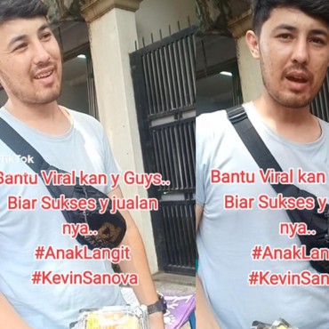 7 Potret Terbaru Kevin Sanova 'Anak Langit' Kini Jualan Roti Keliling