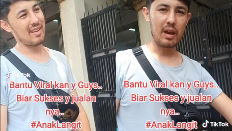 Kevin Sanova, mantan pemain sinetron 'Anak Langit' berjualan roti keliling.