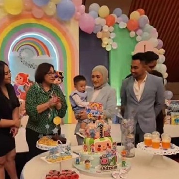 Pacar Nathalie Hadir, Sule Absen di Ultah Adzam dan Cuma Titip Pesan