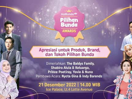 Pilihan Bunda Awards 2022 Siap Digelar, Cek Rekomendasi Produk dan Tokoh Favorit Pilihan Bunda Yuk!