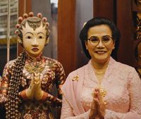 Sri Mulyani dan Retno Marsudi Kompak Berkebaya Merah Putih di Sidang Tahunan MPR