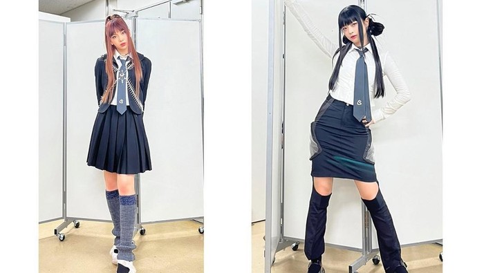 Terakhir, ada anggota New Jeans yang juga menggunakan aksesoris untuk memperindah kakinya. Melihat para member New Jeans dengan outfit tersebut mengingatkan para idol generasi pertama, ya?/ Foto: instagram.com/newjeans_official