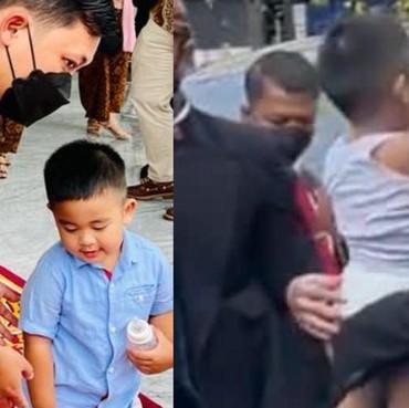 9 Momen Paspampres 'Alih Profesi' Jadi Babysitter Al Nahyan di Pernikahan Kaesang