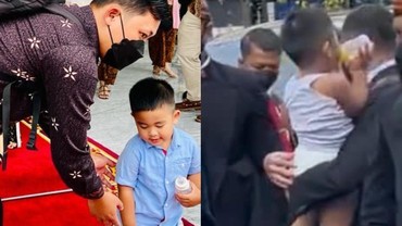 9 Momen Paspampres 'Alih Profesi' Jadi Babysitter Al Nahyan di Pernikahan Kaesang