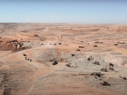 Gambar Satelit Perlihatkan Arab Saudi Gali Bumi Bangun Kota Futuristik