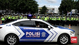Mobil Polantas Nyaris Serempet Rombongan Delegasi KTT ASEAN di Jakarta