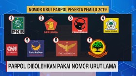 VIDEO: Parpol Dibolehkan Pakai Nomor Urut Lama