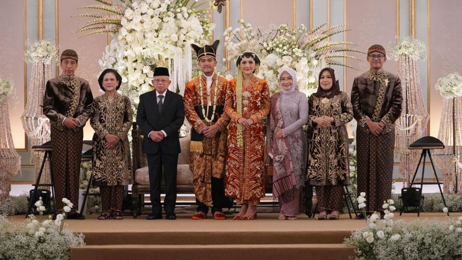 Resepsi pernikahan Kaesang dan Erina Gudono di Solo