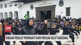VIDEO: Ribuan Pesilat Peringati Hari Pencak Silat Nasional