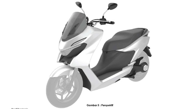 Dua motor listrik Gesits diketahui dari paten kedua model yang telah didaftarkan ke Direktorat Jenderal Kekayaan Intelektual Kementerian Hukum dan HAM.