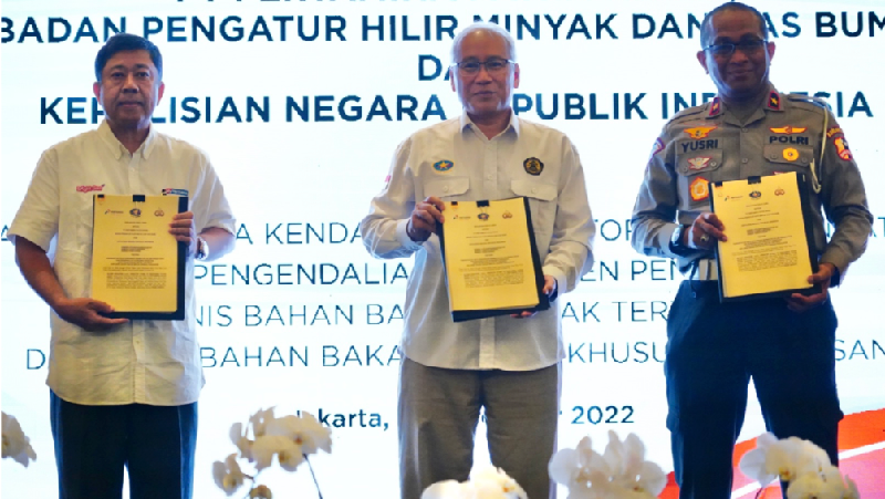 Badan Pengatur Hilir Minyak dan Gas Bumi (BPH Migas) bersama Korps Lalu Lintas Kepolisian Negara Republik Indonesia (Korlantas)